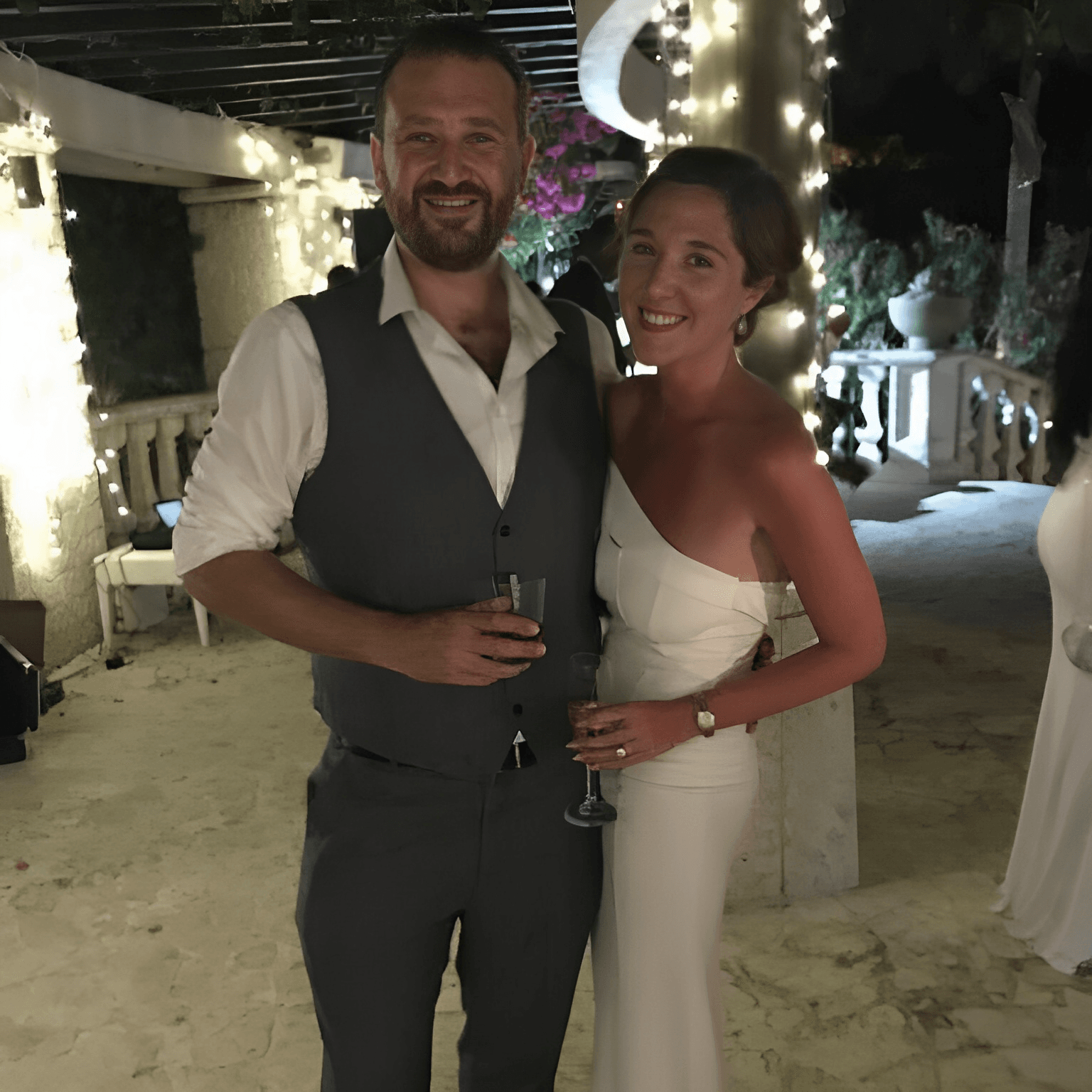 Alexandra and Oliver at their wedding in Spain